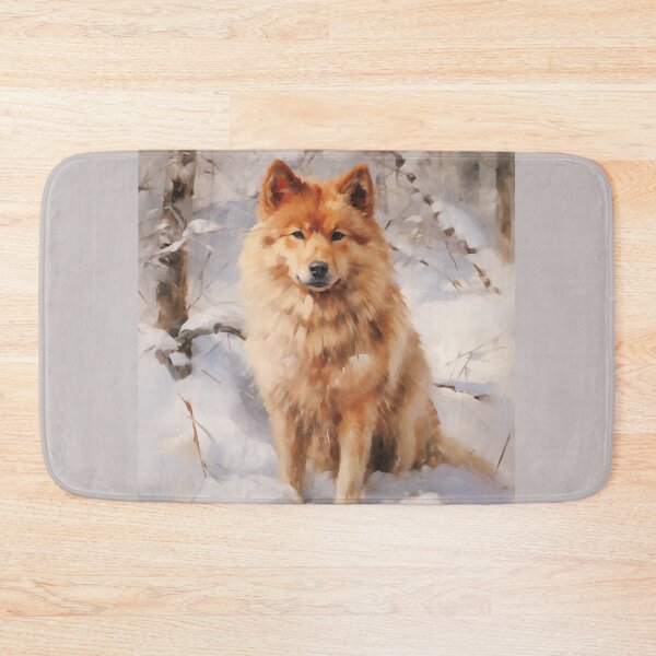 Item preview, Finnish Spitz in the Snow designed and sold by Samuelsboro.