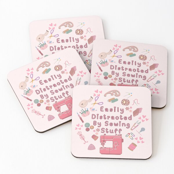 Item preview, Easily Distracted By Sewing Stuff Funny Sewing  designed and sold by Wiss2Arts.