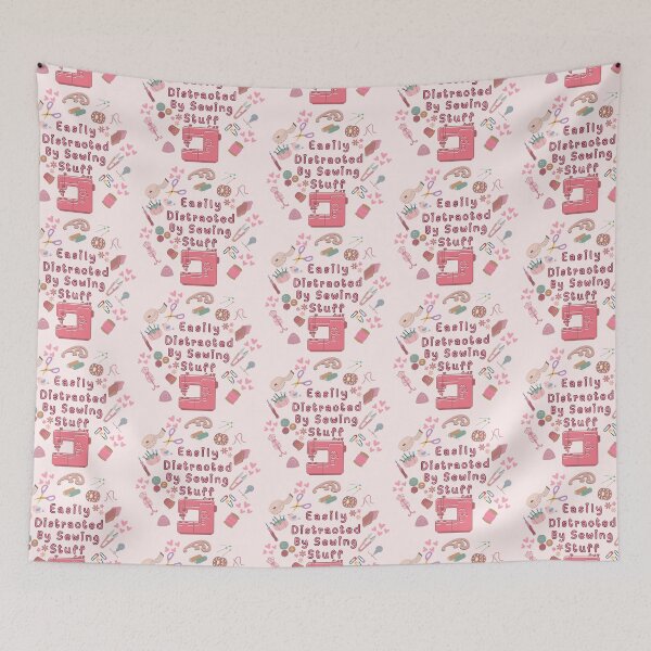Item preview, Easily Distracted By Sewing Stuff Funny Sewing  designed and sold by Wiss2Arts.
