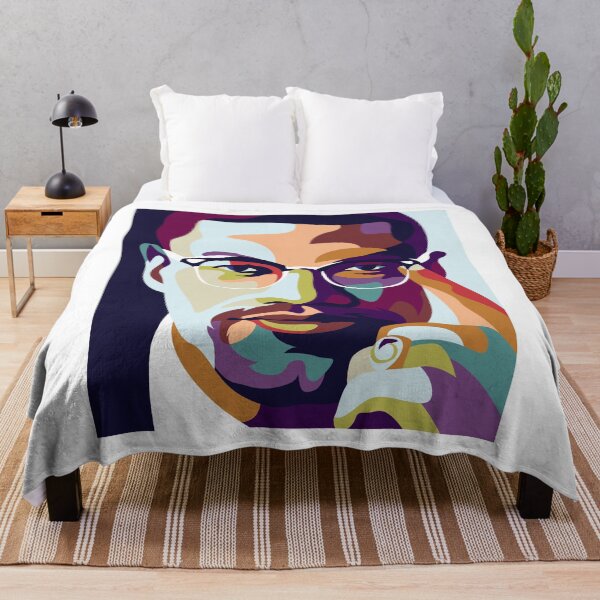 Item preview, Malcolm X in pop art style designed and sold by GravicPopart21.