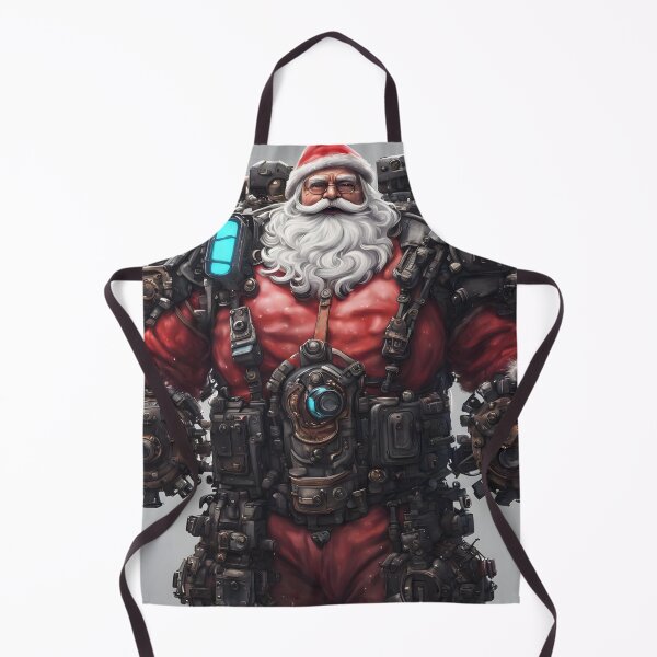 Item preview, "Cyberpunk Santa" - Futuristic Holiday Warrior AI Art designed and sold by Collision19.
