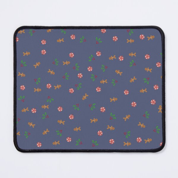 Item preview, Gingerbread Man Peppermint Holiday Navy designed and sold by HydrangeaDelMar.