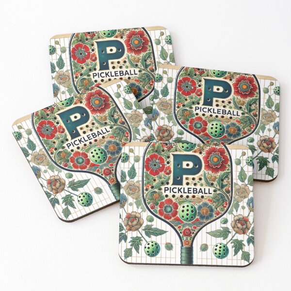 Item preview, Floral Pickleball Paddle Art | Vibrant Sports-Inspired Design designed and sold by SakuraJapanArt.