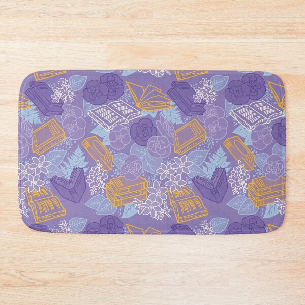 Item preview, Floral Bookish Vibrant Pattern v1 designed and sold by polliadesign.