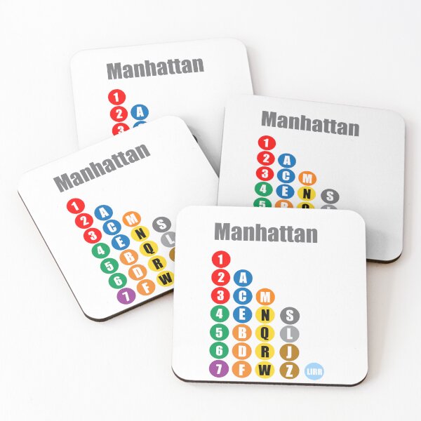 Artikelvorschau, Manhattan Bahnlinien dunkelgrau entworfen und verkauft von Mozart3.