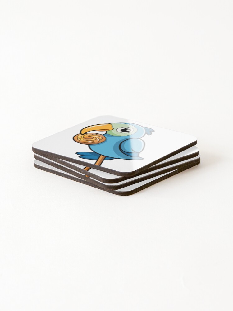 Thumbnail 4 of 5, Coasters (Set of 4), Jetstream Parrot designed and sold by omerfdln34.