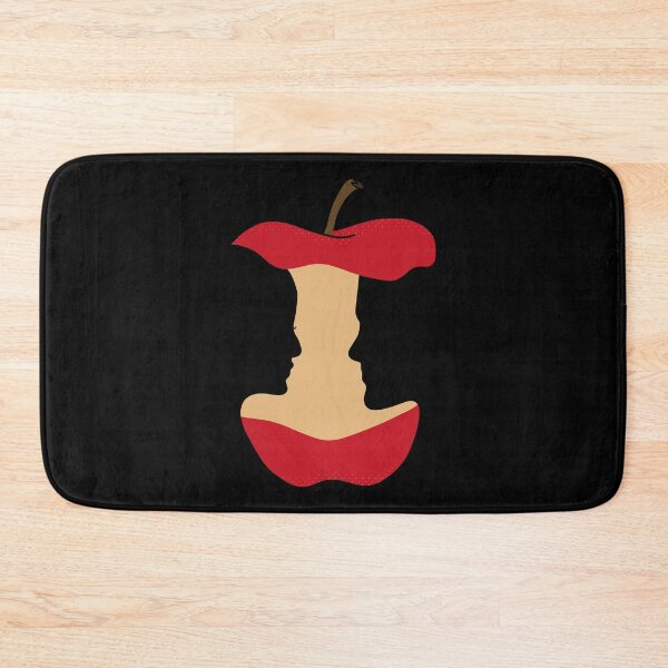 Item preview, An apple or two kissing faces in this Fun Optical Illusion designed and sold by shopdiego.