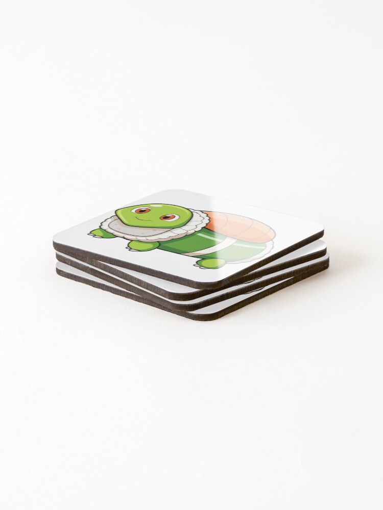 Thumbnail 4 of 5, Coasters (Set of 4), Sushi Shell Turtle designed and sold by omerfdln34.