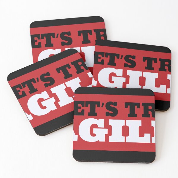 Item preview, Let’s Try Agile: Dev Humor Edition designed and sold by GeekSide Gear.
