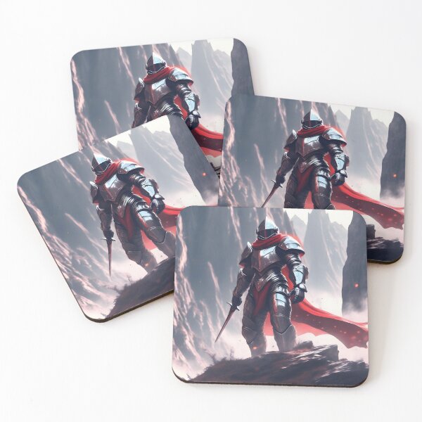 Item preview, "Valiant Knight in Red Cape" - Fantasy Hero Artwork designed and sold by Collision19.