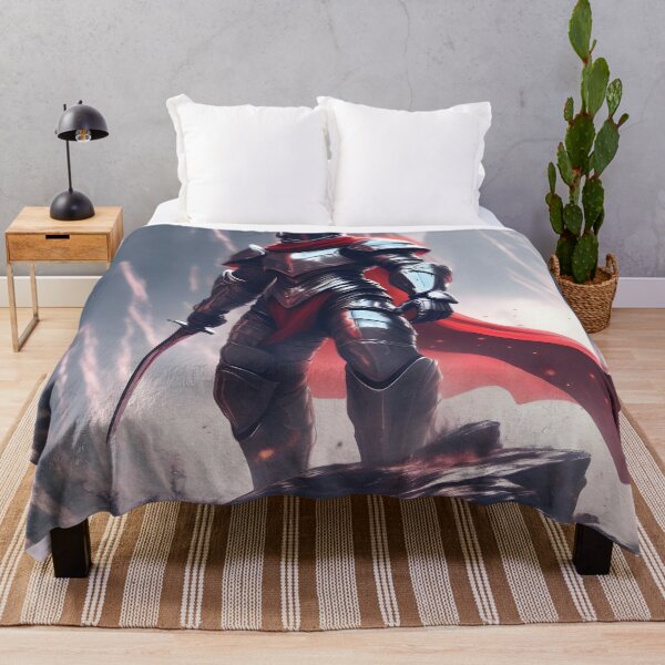 Item preview, "Valiant Knight in Red Cape" - Fantasy Hero Artwork designed and sold by Collision19.