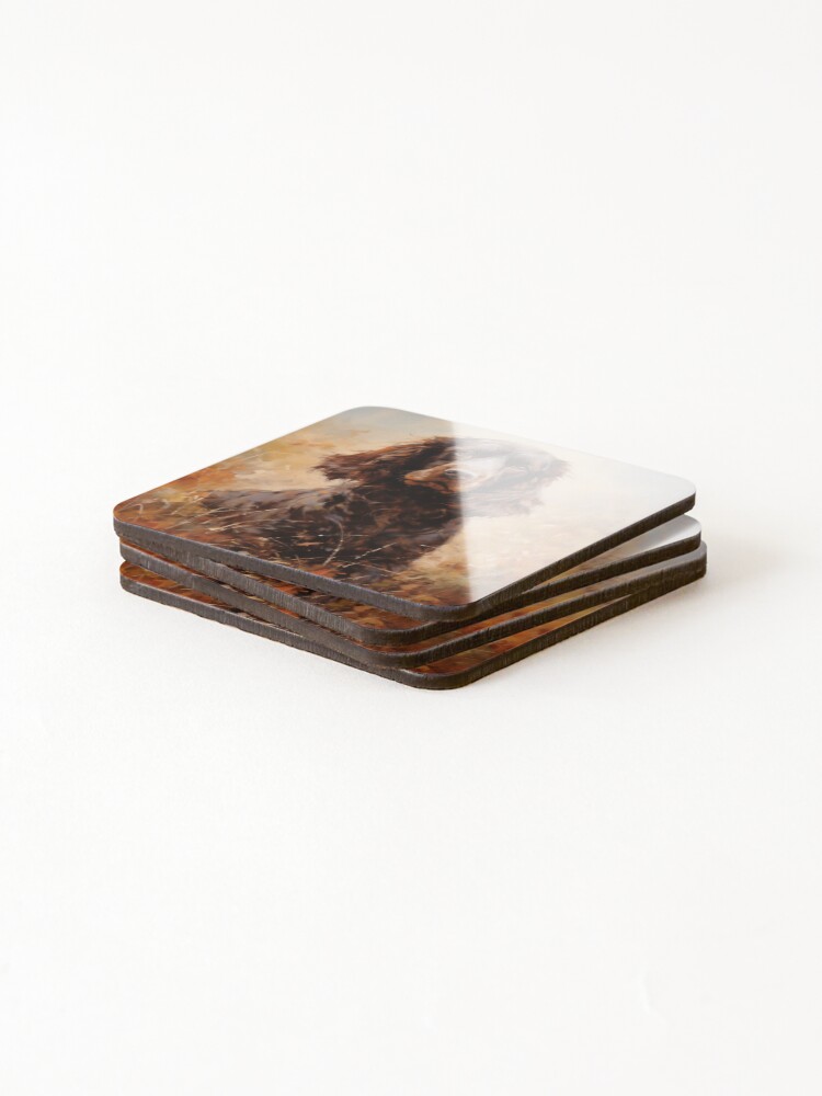 Thumbnail 4 of 5, Coasters (Set of 4), Field Spaniel designed and sold by Samuelsboro.