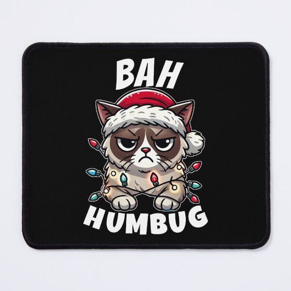 Item preview, Bah Humbug | Grumpy Christmas Cat | Funny Cat | Sarcastic Funny Christmas designed and sold by Made by Tamar.