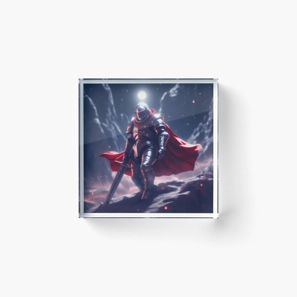 Item preview, "Valiant Knight in Red Cape" - Fantasy Hero Artwork designed and sold by Collision19.