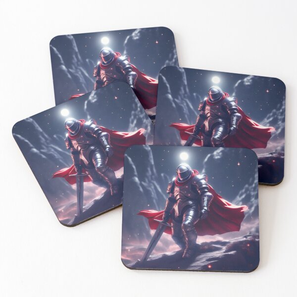 Item preview, "Valiant Knight in Red Cape" - Fantasy Hero Artwork designed and sold by Collision19.