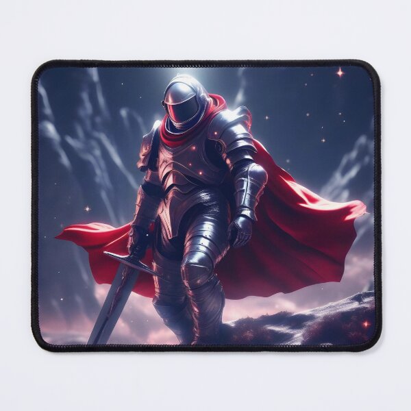 Item preview, "Valiant Knight in Red Cape" - Fantasy Hero Artwork designed and sold by Collision19.