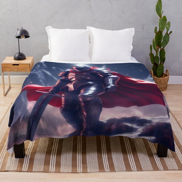 Item preview, "Valiant Knight in Red Cape" - Fantasy Hero Artwork designed and sold by Collision19.