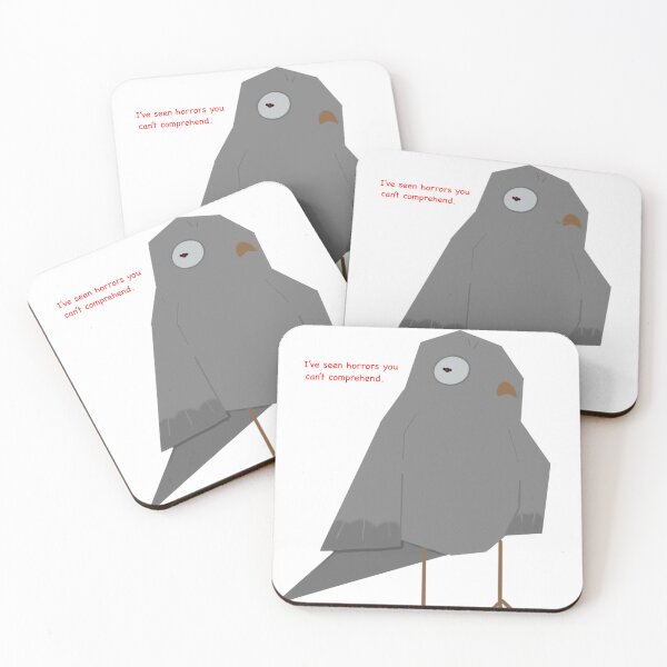 Item preview, pigeon "I have seen horrors you can't comprehend"  designed and sold by Layz-chips.