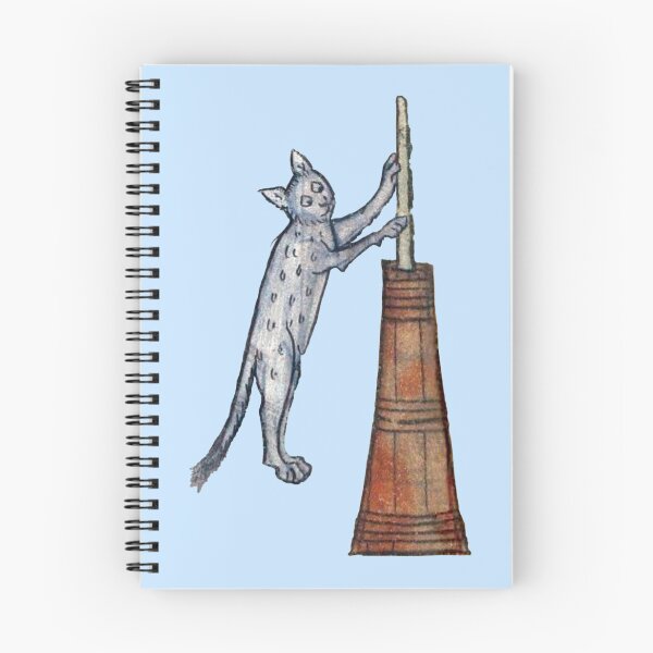 Item preview, Ugly medieval cat - cat churning butter designed and sold by Grey House.