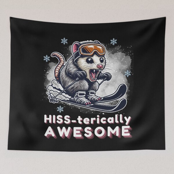 Item preview,  Possum Skier Hiss-terically Awesome designed and sold by Oz64.