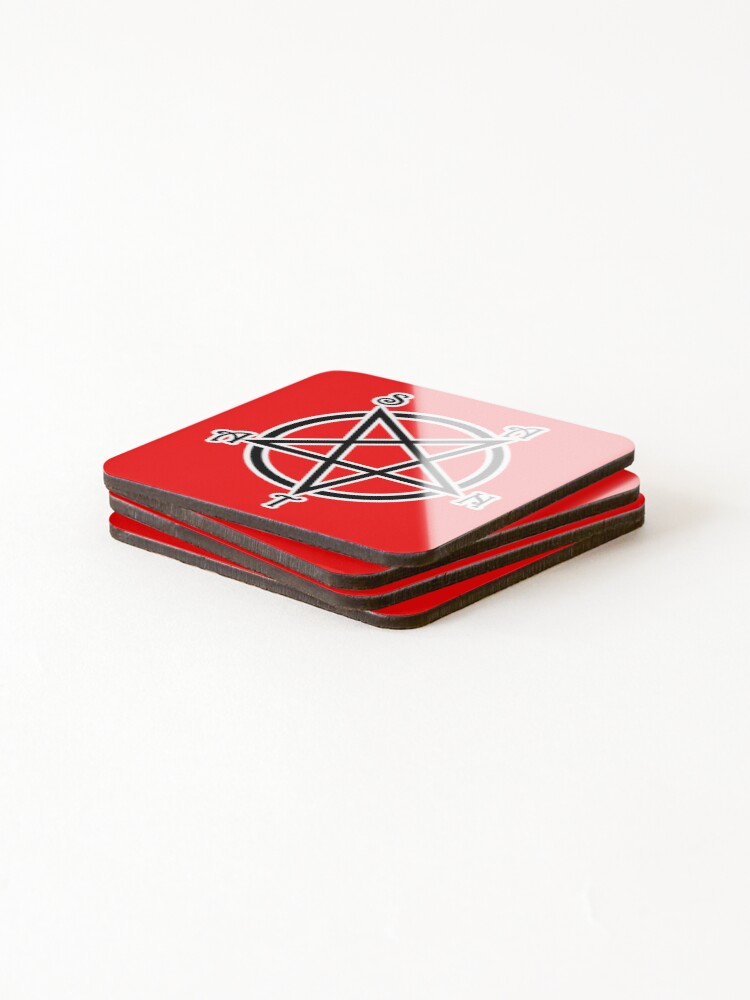 Thumbnail 4 of 5, Coasters (Set of 4), Hail Santa designed and sold by Ragetroll.