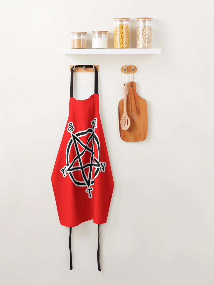 Thumbnail 4 of 6, Apron, Hail Santa designed and sold by Ragetroll.