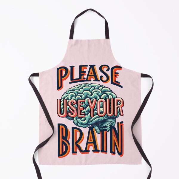 Item preview, Please Use Your Brain, typography designed and sold by maxmaj.