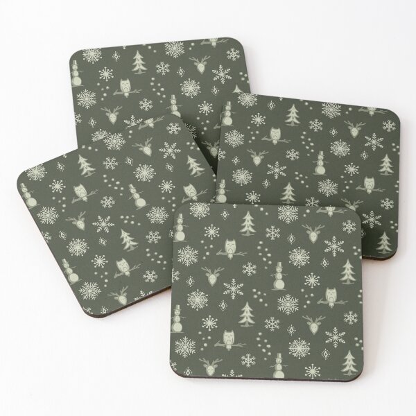 Item preview, Winter Things - Pine, Sage, Tea designed and sold by Irene Estelle.