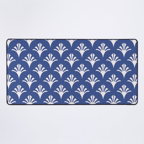 Item preview, Art Deco Pattern 02 - White on Prussian Blue designed and sold by elektronen.