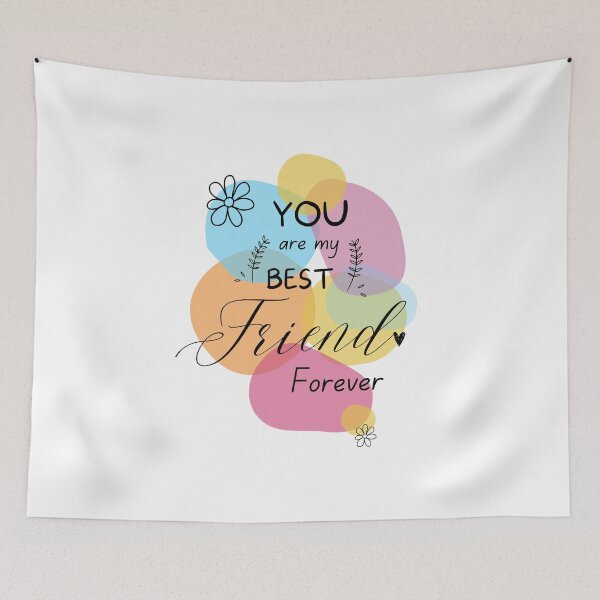 Item preview, Colorful Best Friends Forever Art designed and sold by QuirkWears.