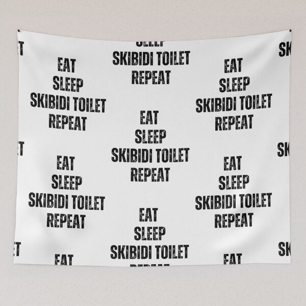 Item preview, Eat Sleep Skibidi Toilet Repeat designed and sold by sydney-syder.