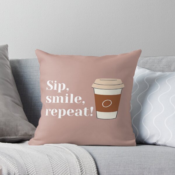 Item preview, Sip, Smile, Repeat: The Ultimate Coffee Lover's Mantra designed and sold by Jasava Shop.