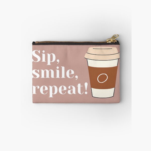 Item preview, Sip, Smile, Repeat: The Ultimate Coffee Lover's Mantra designed and sold by Jasava Shop.
