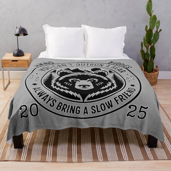 Item preview, Nature-Inspired Logo for Hiking Buddies with Humorous Bear Phrase designed and sold by bAIryBarn.