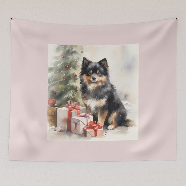 Item preview, Christmas Finnish Lapphund designed and sold by Samuelsboro.