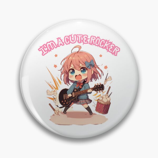 Item preview, i´m a cute rocker, Cute Kawaii Anime Character with Guitar designed and sold by LWOI.