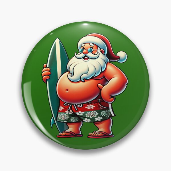 Item preview, Surfer Santa designed and sold by AndyPandy90.