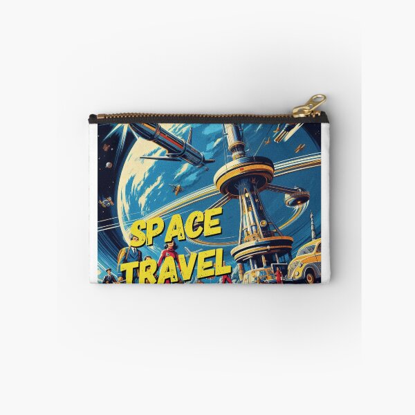 Item preview, Travel to the stars! - Space Travel retro poster version 1 designed and sold by jnxyz.