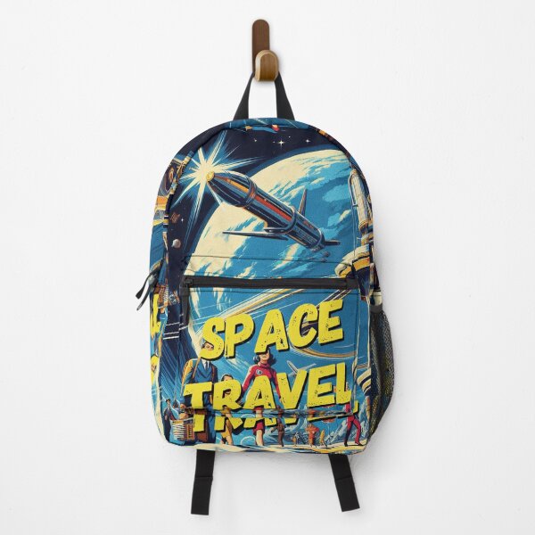 Item preview, Travel to the stars! - Space Travel retro poster version 1 designed and sold by jnxyz.
