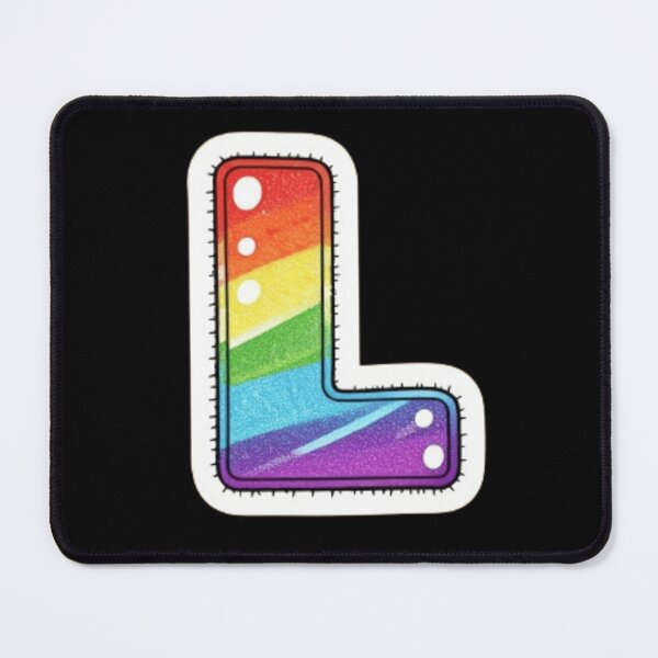 Item preview, Patch letter L rainbow designed and sold by StickersRyous.