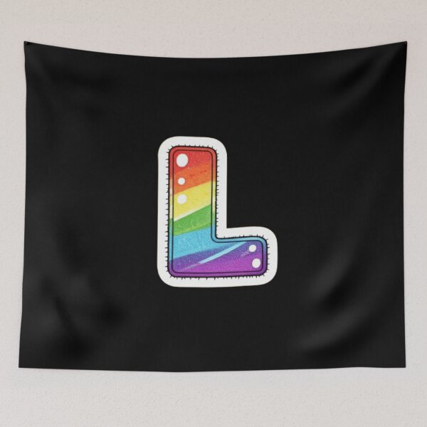 Item preview, Patch letter L rainbow designed and sold by StickersRyous.