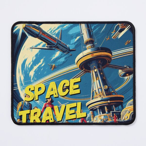 Item preview, Travel to the stars! - Space Travel retro poster version 1 designed and sold by jnxyz.