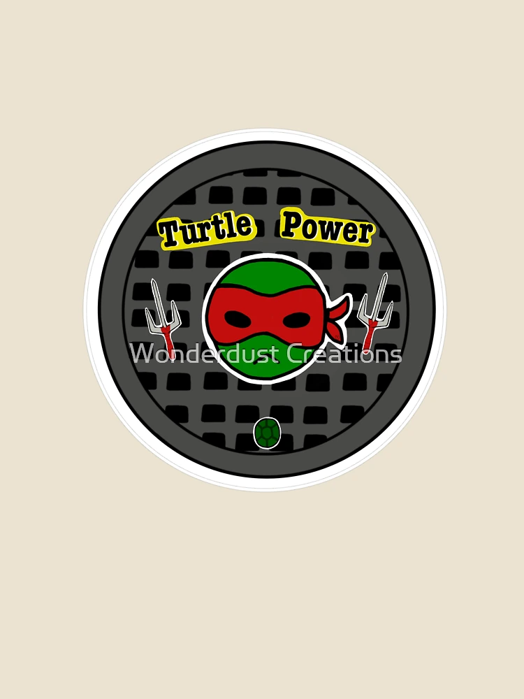 Thumbnail 4 of 4, Relaxed T-Shirt, Turtle Power! - Raph designed and sold by Wonderdust Creations.
