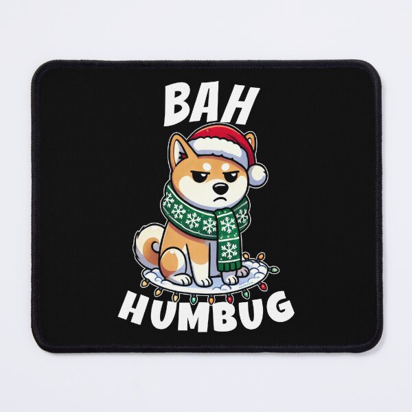 Item preview, Bah Humbug | Grumpy Christmas Doge Shiba Inu | Funny Dog | Sarcastic Funny Christmas designed and sold by Made by Tamar.