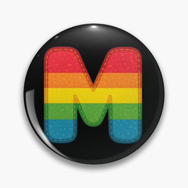 Item preview, Patch letter M rainbow designed and sold by StickersRyous.