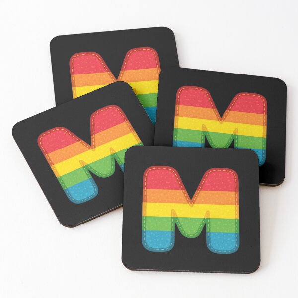 Item preview, Patch letter M rainbow designed and sold by StickersRyous.