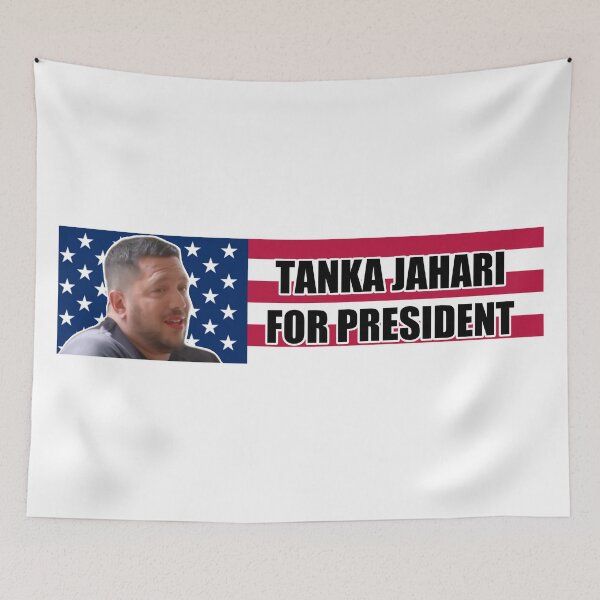 Item preview, tanka jahari for president bumper sticker designed and sold by kotonok0.