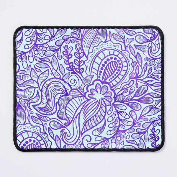 Item preview, Floral pattern mandalas zentangle zen purple violet designed and sold by Daniela Vargas Ilustra.