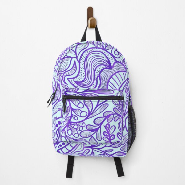 Item preview, Floral pattern mandalas zentangle zen purple violet designed and sold by Daniela Vargas Ilustra.
