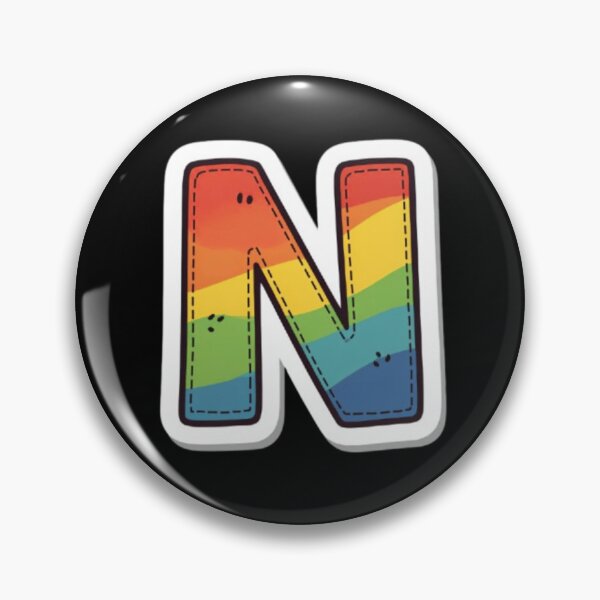 Item preview, Patch letter N rainbow designed and sold by StickersRyous.